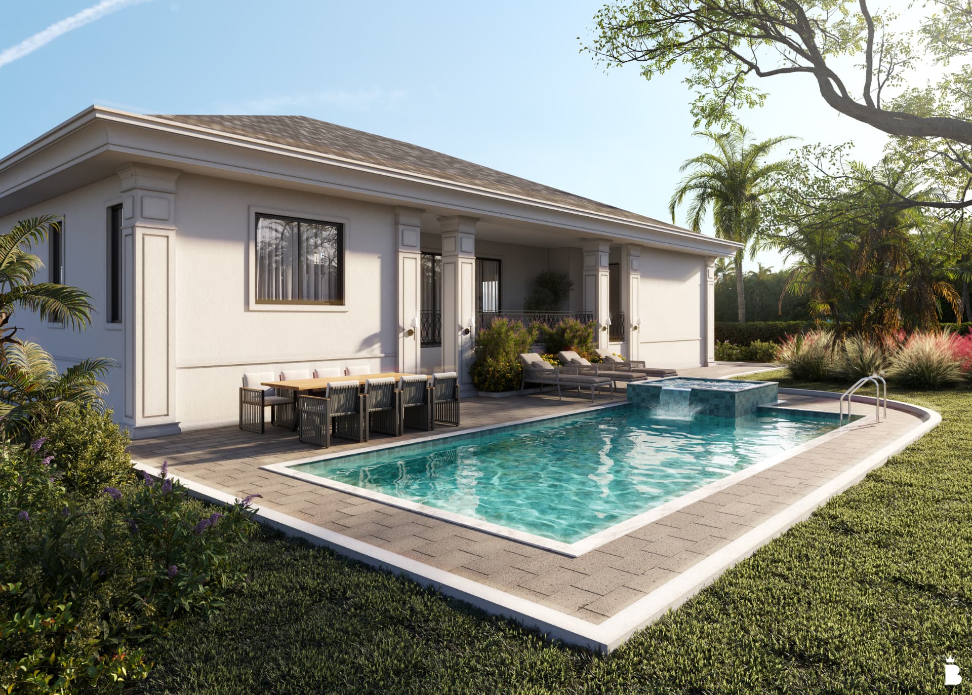 15816 Hennipen Cir Residence — Pool terrace 1